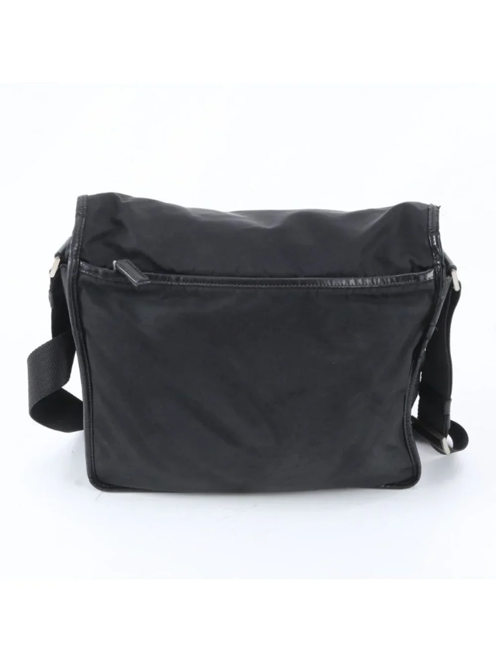Prada Tessuto Nylon Shoulder Bag Crossbody Messenger Black